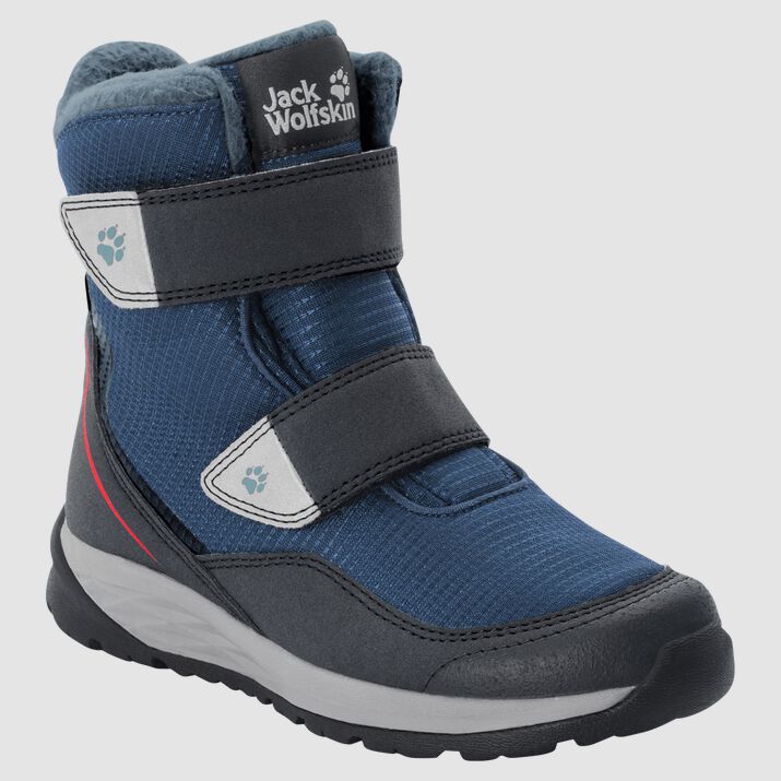 Jack Wolfskin Kids Polar Bear Texapore High Vc Waterproof Boots Blue/Black 873104KBV